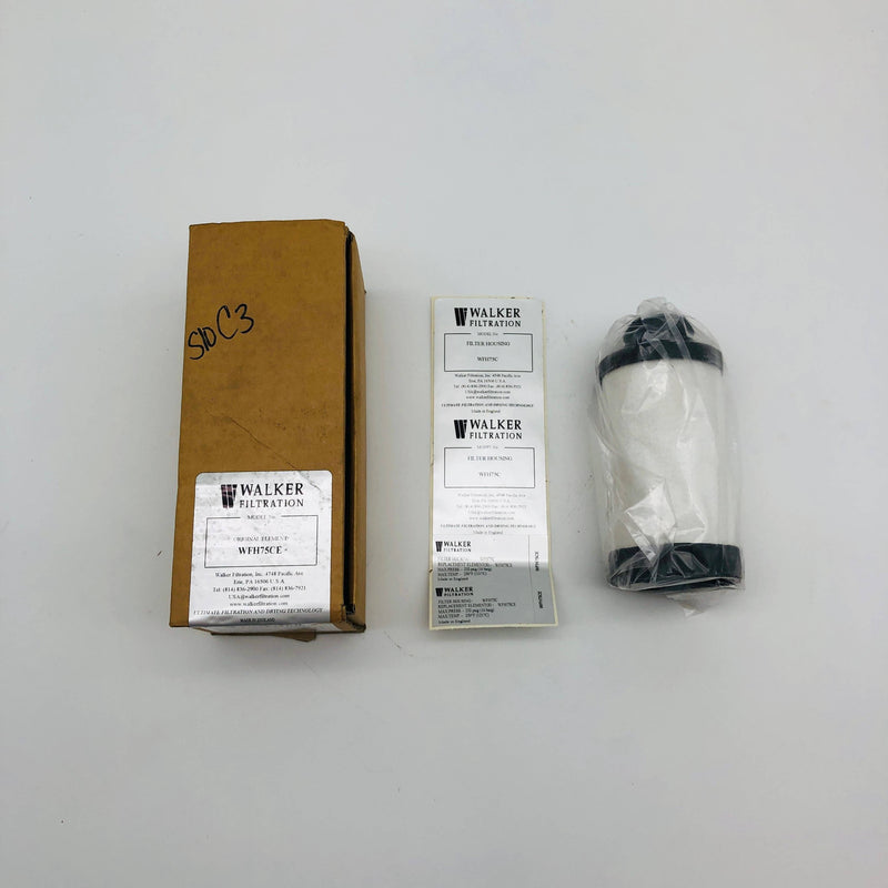 Walker Filtration WFH75CE Filter Element Cartridge Sz 75 Compressed Air Threaded 9
