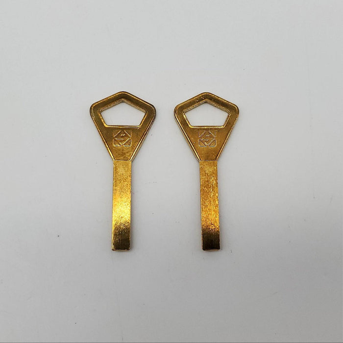 2x Silca AY1 Key Blanks Ilco AL1 For Abloy Cylinders Polished Brass 4