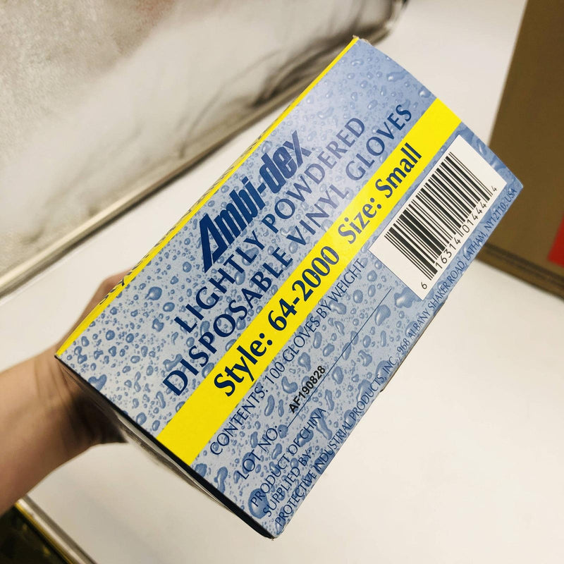 PIP Ambi-dex 64-V2000/S Disposable Vinyl Gloves Sz Small Powdered 4 mil 10 Boxes 3