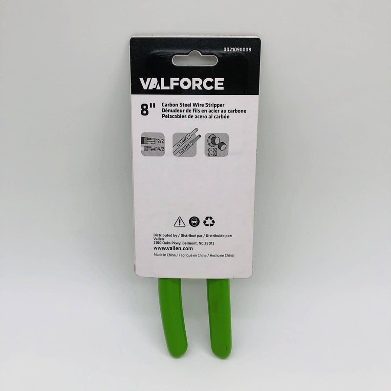 ValForce VFWS1412 Wire Stripper 8" Industrial Heavy Duty 12-14 AWG 12/2 14/2 3