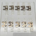 10x Ademco 181 Foil Blocks 1.4" Mounting Holes CTC 1-7/8" OAL USA Made 1