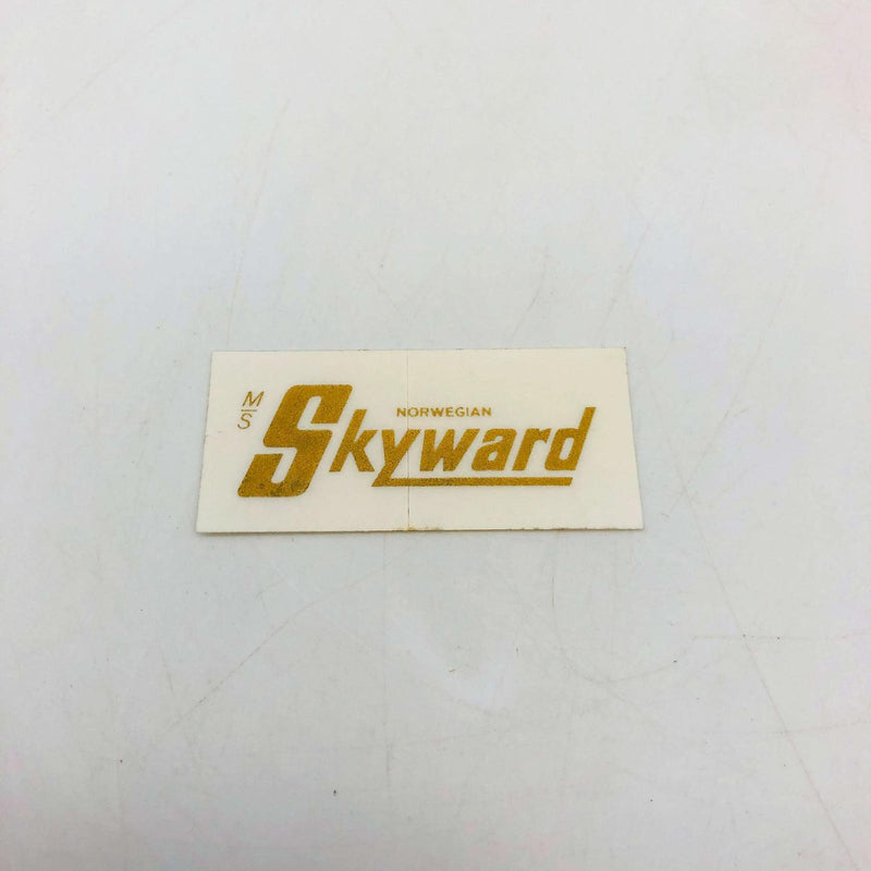 Norwegian Cruise Lines Decal Sticker Vintage M/S MS Skyward White Ship Boat 2x1" 7