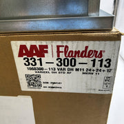 AAF Flanders 331-300-113 Air Filter Box 1060300-113 VARICEL DH Merv 11 24X24X12 9