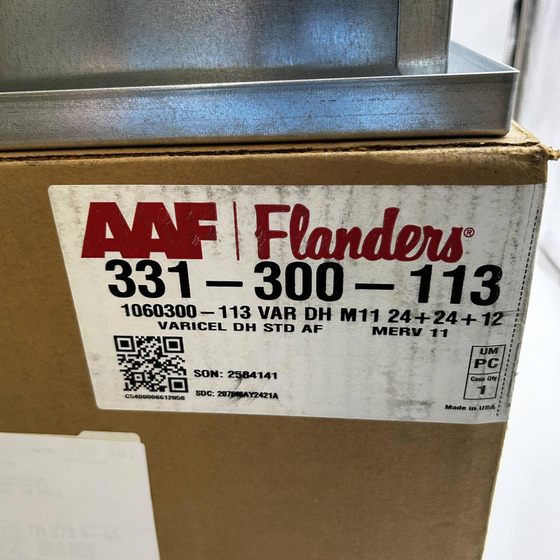 AAF Flanders 331-300-113 Air Filter Box 1060300-113 VARICEL DH Merv 11 24X24X12 9