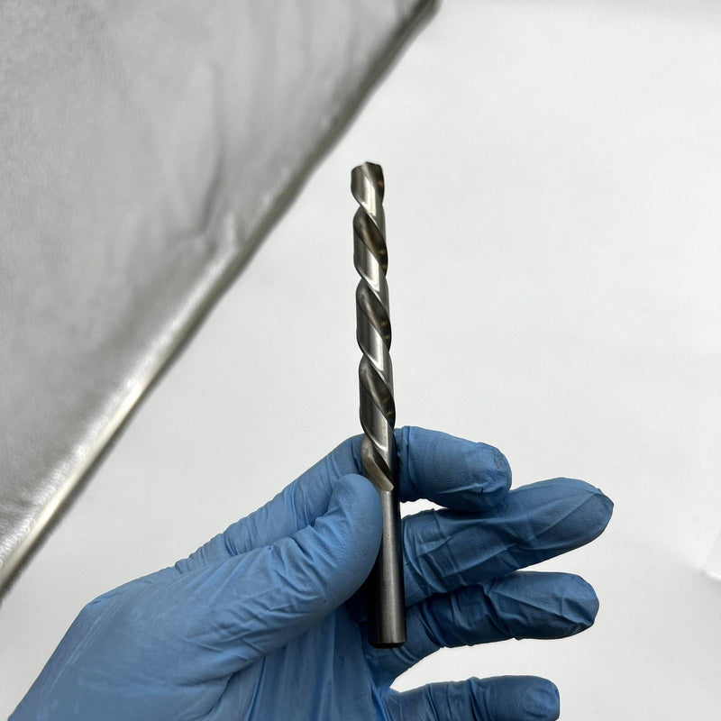 2pk Cle-Line C18428 Jobber Drill Bit 1898L 31/64 Left Hand HSS Bright 2 Flutes 3