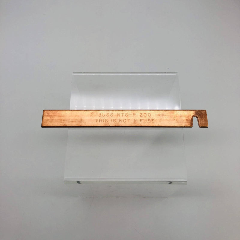 Cooper Bussman NTS-R-200 Buss Neutral Dummy Fuse Copper Pack of 1 9