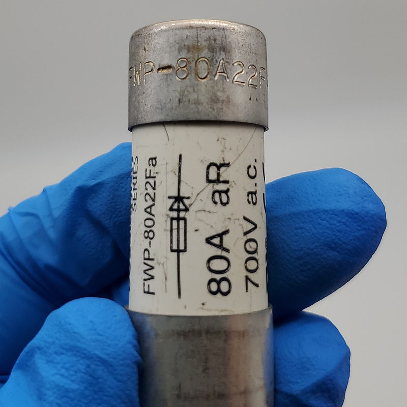 Bussmann FWP-80A22F Fast Acting Fuse 80A 700VDC High Speed Cylindrical Fuse 3