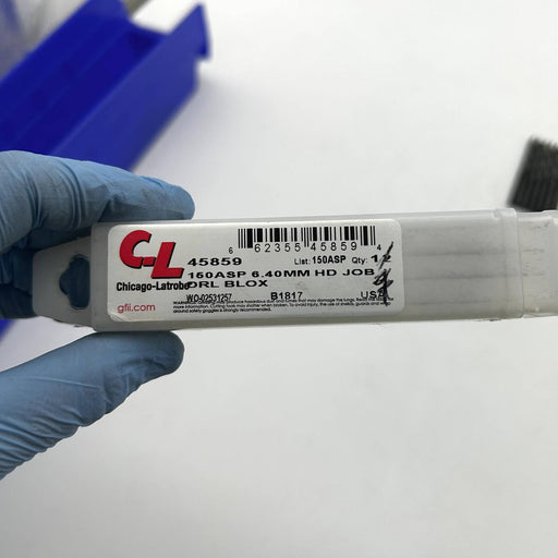 Chicago-Latrobe 45859 Jobber Length Drill Bit 150ASP 6.40mm Black Oxide 7pk 2