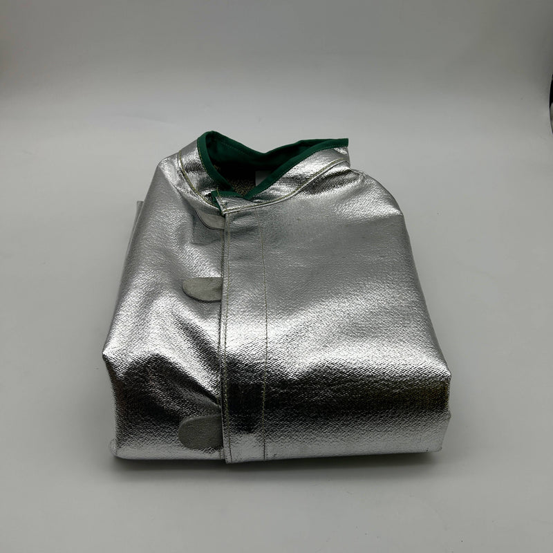 National C22NL4X45 Aluminized Coat 4XL Deluxe 45in Vented Silver Carbon Armour