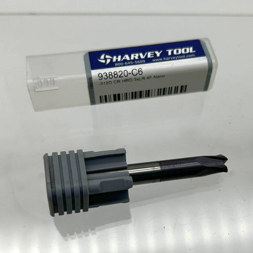 Harvey Tool 938820-C6 End Mill .312 Diameter 2.50 OAL Corner Radius Hard Mill 3X 1