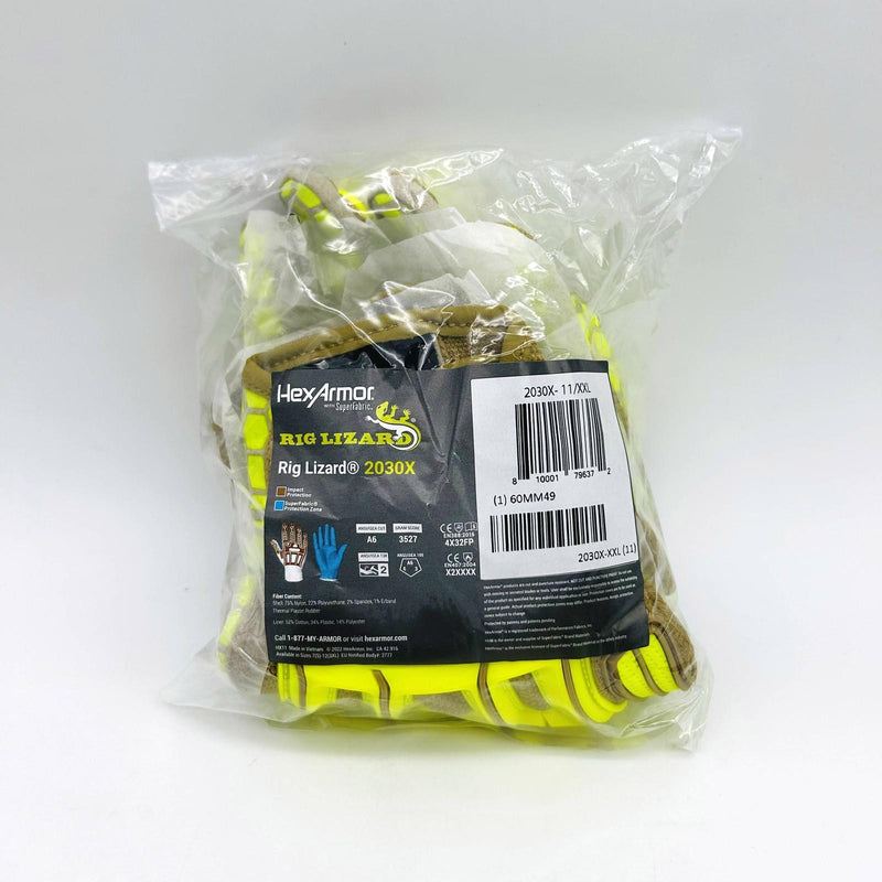 HexArmor Rig Lizard 2030X Work Glove Sz XXL 11 Mechanic Silicone Grip 1 Pair 4