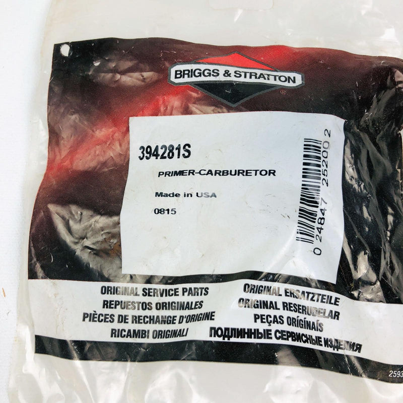 Briggs and Stratton 394281S Primer Carburetor OEM NOS Replces 1501723MA / 394281 4