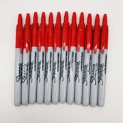 Sharpie 32702 Red Marker Fine Point Retractable No Cap Permanent 12 Count 8
