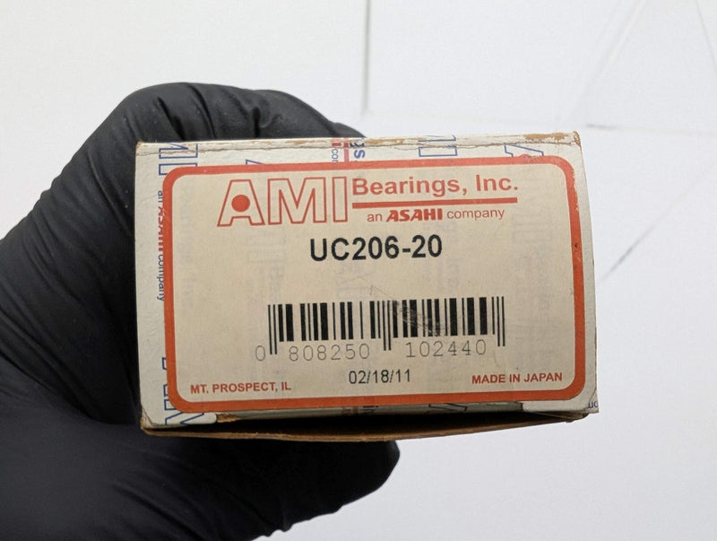 AMI UC206-20 Insert Bearing 1-1/4" ID 2.4409" OD Set Screw Bearing Insert 5