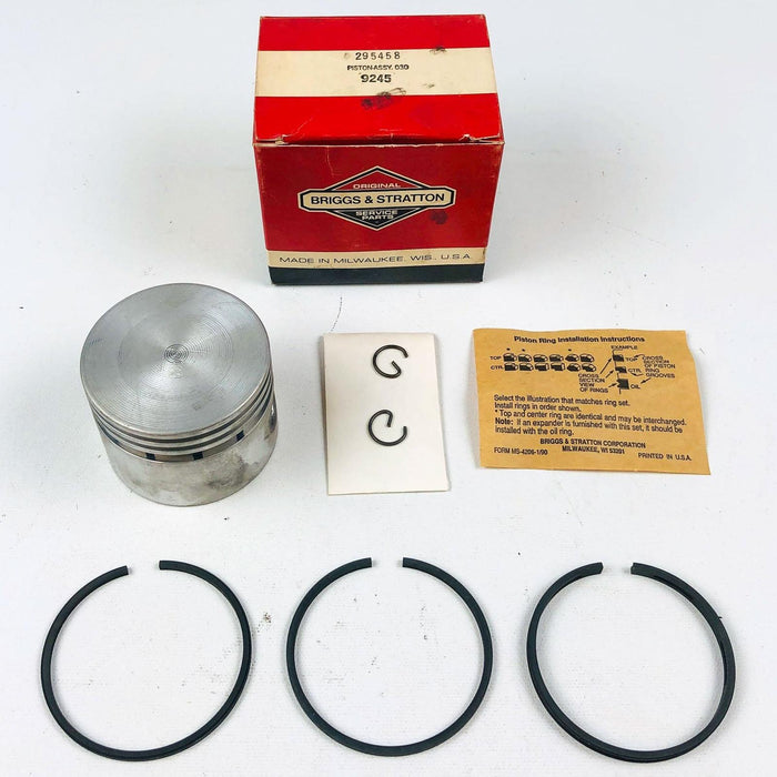 Briggs and Stratton 295458 Piston Assembly .030" OEM NOS For Snapper Simplicity 1