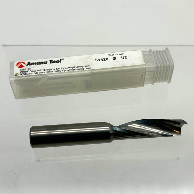 Amana Tool 51428 Router Bit 1/2 Dia x 1-5/8 LOC x 3-1/2 OAL Solid Carbide