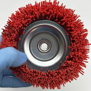 Langeman Cup Brush 6inch Nylon Filament 5/8-11 Thread 2500 Max RPM Lot of 5 4