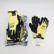PIP 09-K1450 Work Gloves Size Large Cut Resistant A2 Black Nitrile Palm 12 Pairs 9