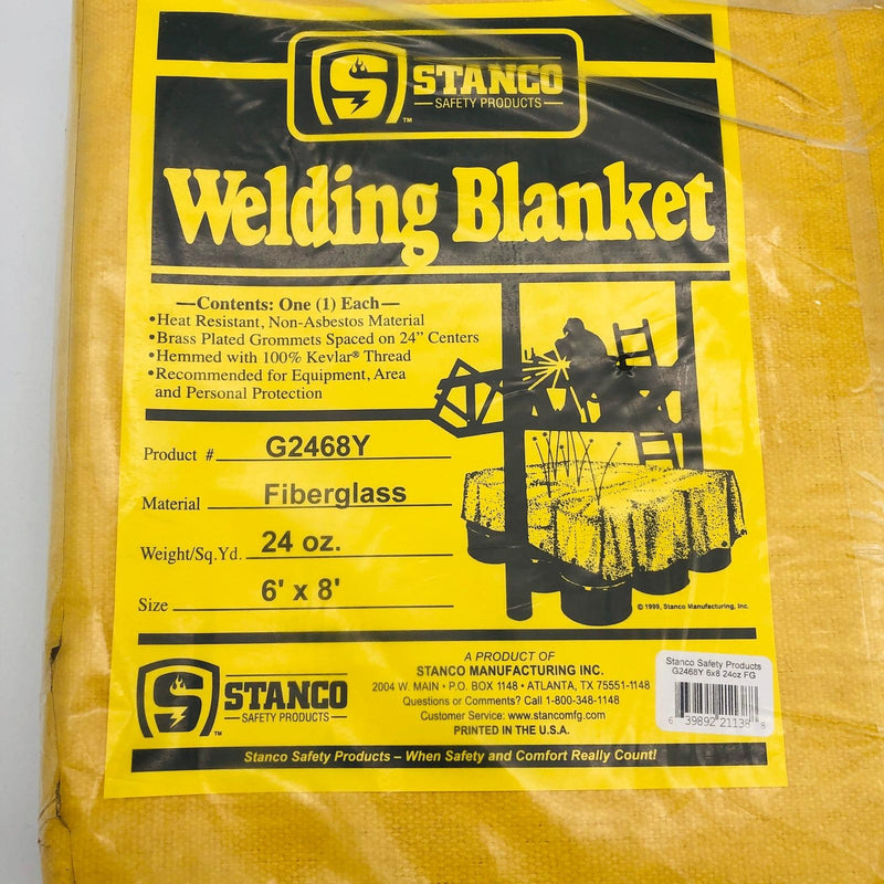 Stanco G2468Y Fiberglass Welding Blanket 24oz 6ft X 8ft Yellow 2