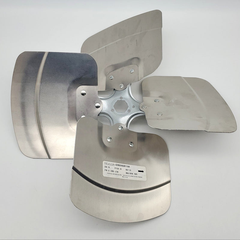 Revcor 6-4395-CTN Condensor Fan 16in Diameter 33 Pitch CC Rotation 1625 Max RPM 1