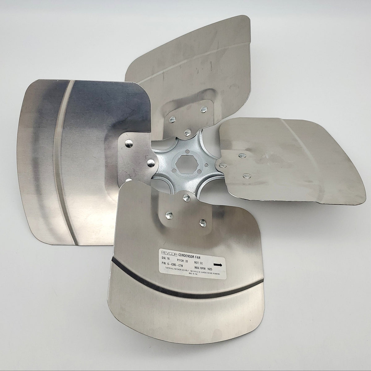 Revcor 6-4395-CTN Condensor Fan 16in Diameter 33 Pitch CC Rotation 162 ...