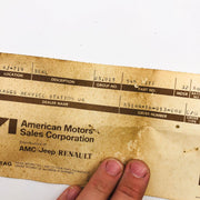 AMC Jeep 5457377 Seal Tailgate Opening OEM NOS 1974 On Body 10 25-1/4 Long 2