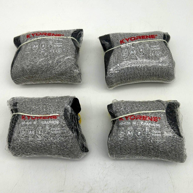 Armor Guys 00-420V Cut Resistant Gloves Sz Medium 13G Poly Palm Coating 4 Pairs 1