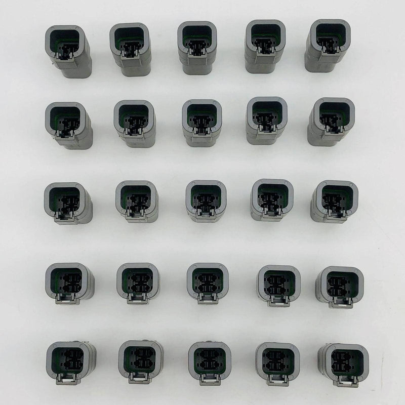 TE Connectivity DTP04-4P Receptacle Connector 4 Pin Grey Wire to Wire Pack of 25 9