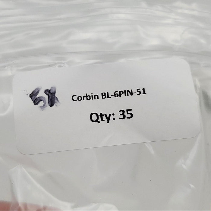 5x Corbin BL-6PIN-51 Key Blanks Large Blank Bow 51 Keyway Nickel Silver 6 Pin 3