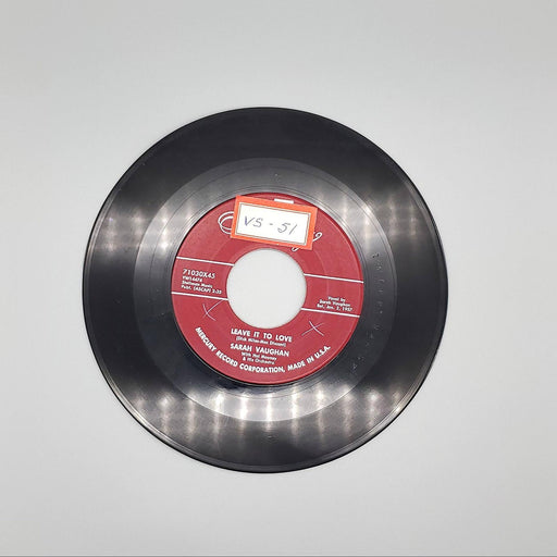 Sarah Vaughan The Bashful Matador Single Record Mercury 1957 71030X45 2