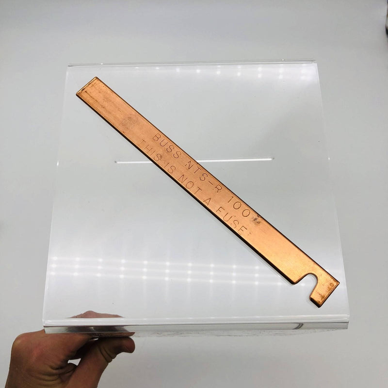 Cooper Bussman NTS-R-100 Buss Neutral Dummy Fuse Copper Pack of 1 8