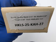 Ilco 8B Bit Key Blank 0.45" Bit Width 0.50" Height 0.08" Thick Malleable Iron 3