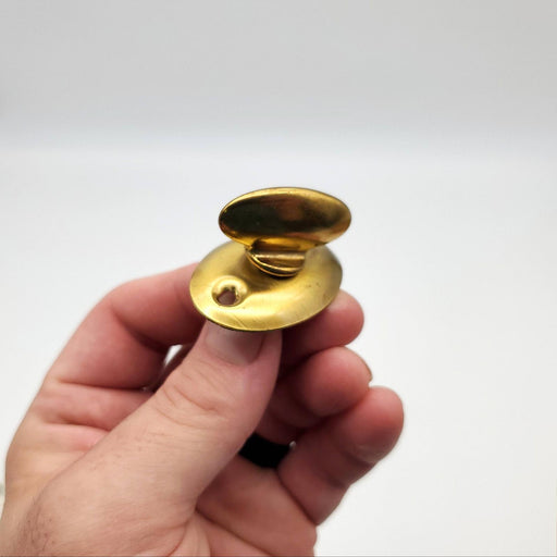 Quincy MortiseThumb Turn Satin Brass 1-3/4" Plate 1" L x 0.2 " D Spindle No 79 3