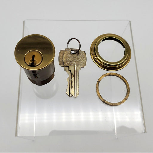 Falcon Mortise Cylinder 2" Length Polished Brass # 922 E Keyway 7 Pin 9897 Cam 2