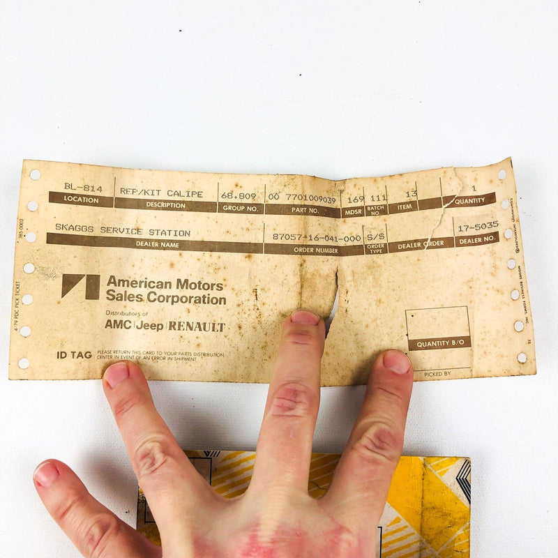 Renault Jeep 7701009039 Caliper Repair Kit Gr 68.809 OEM NOS Sealed 8