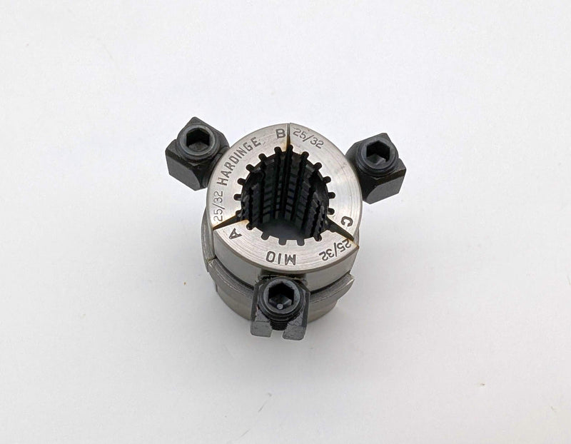 Hardinge M10 25/32" Round Serrated Collet Pads 3-Segment for M10 Collet