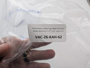 OSHA Notice Safety Tags Blank Dbl Sided Plastic Grommet 5.75" 3.25" Pack of 25 4