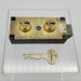 Lefebure 7750 Safe Deposit Box Lock Left Hand 2 Renter Keys 1/2" Double SM Nose 2