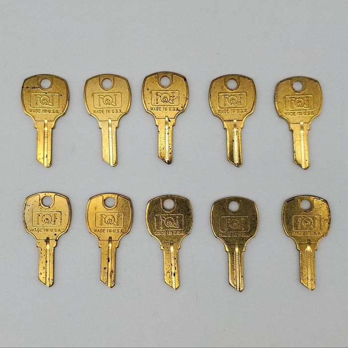 10x National M5-0698-111 Key Blanks for HON Cabinets Brass 3