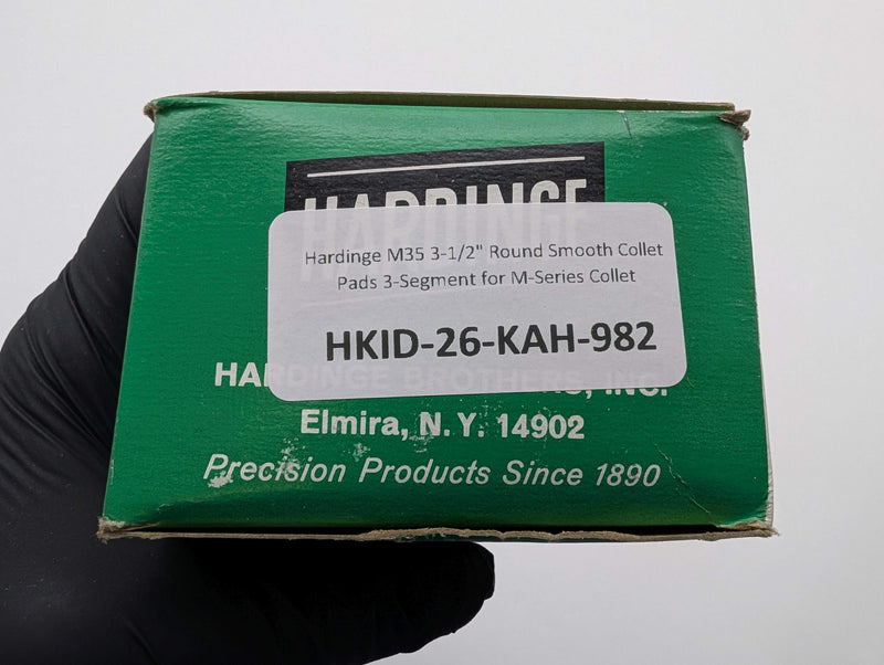 Hardinge M35 3-1/2" Round Smooth Collet Pads 3-Segment for M-Series Collet