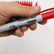 Sharpie 32702 Red Marker Fine Point Retractable No Cap Permanent 12 Count 5