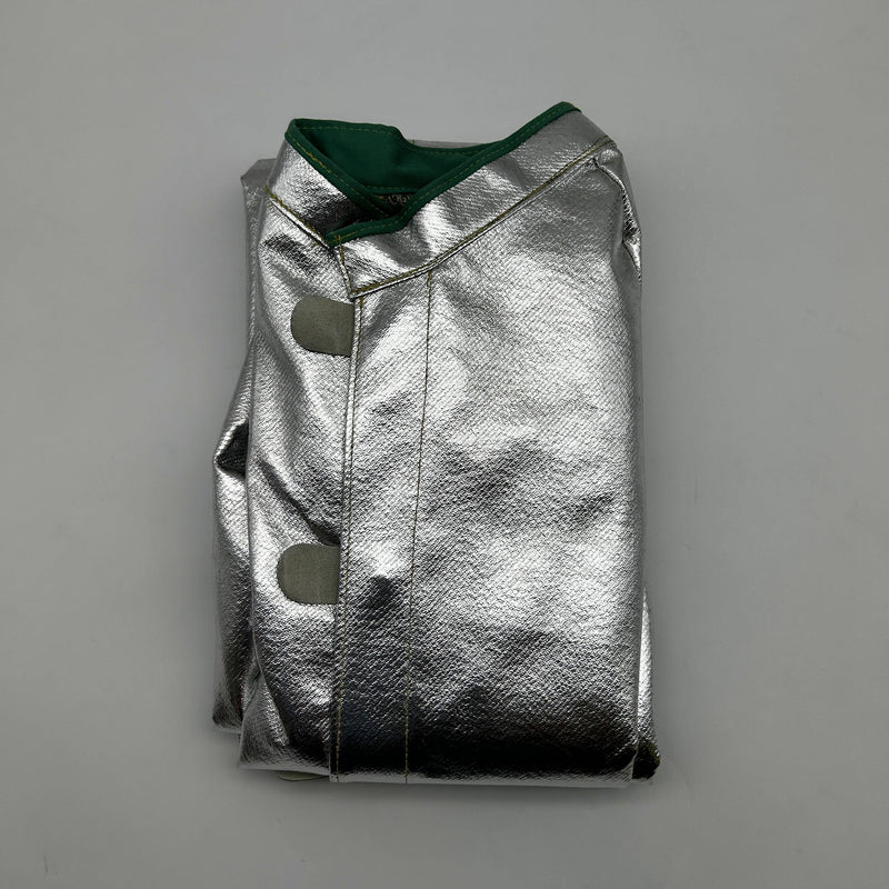 National C22NLLG45 Aluminized Coat Size Large 45in Vented Silver Carbon Armour