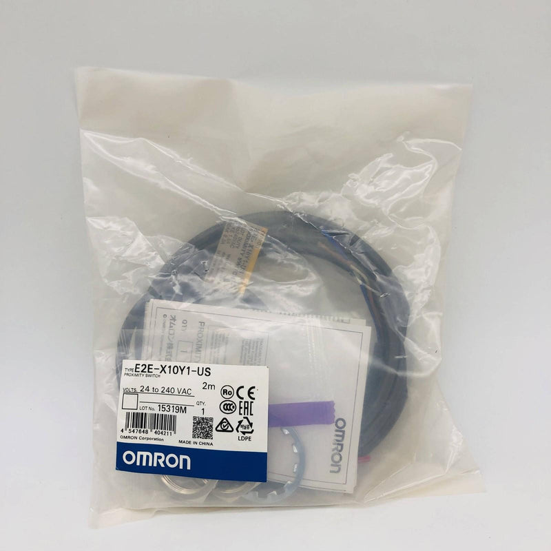 Omron E2E-X10Y1-US Proximity Switch 24 to 240 VAC 10mm M30 Automation Control 5