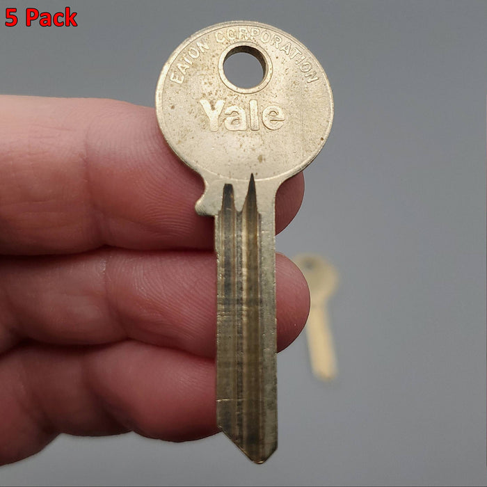 5x Yale RN12 1/2 Key Blanks JH Keyway Nickel Silver 6 Pin NOS
