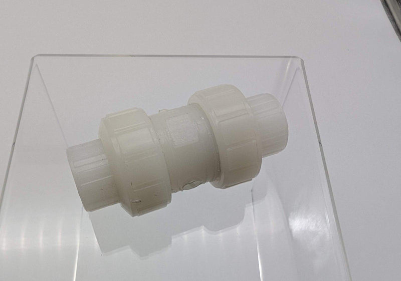 Nibco T66BC-V 1/2" True Union Ball Check Valve Kynar PVDF Body 150 PSI 1