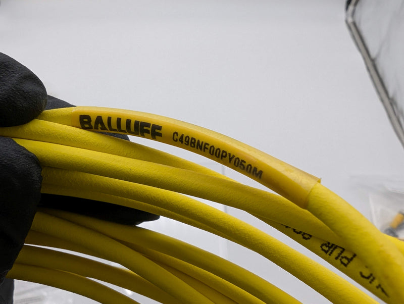 Balluff C49BNF00PY050M Sensor & Actuator Cable 3 Pin 90 Deg to Bare Wire 50M