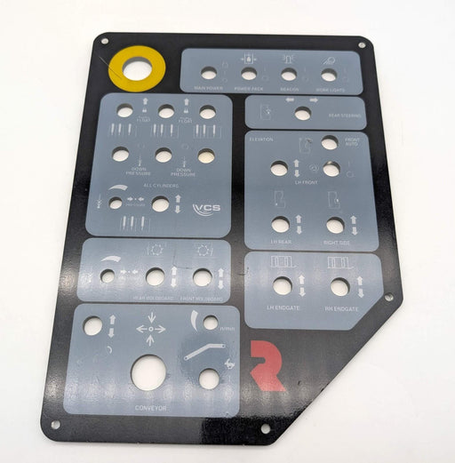 Roadtec 282109-02 Data Plate Left Operators Console for RX300E Cold Planer 1