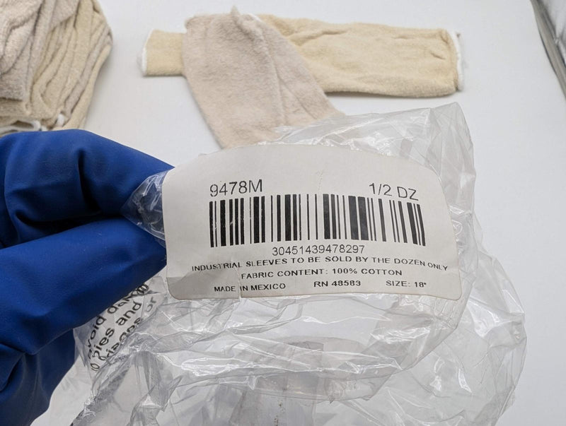 MCR Terrycloth Protective Sleeves 18" Len 9478M Size Large Light Heat 6 Pairs 4