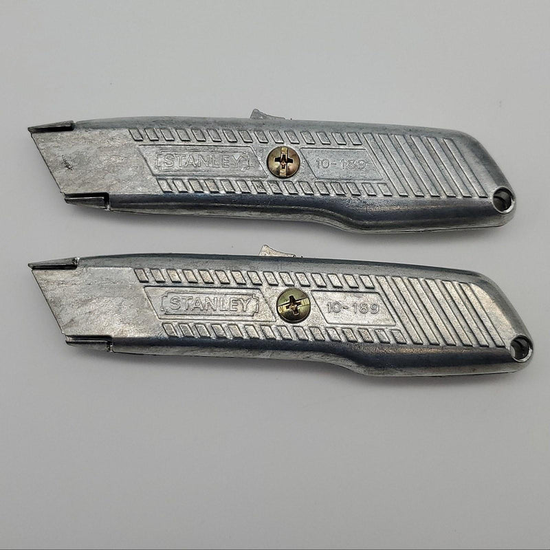 Stanley Utility Knife Self Retracting 10-189P Unpainted Safety Blade 2 Pack 1