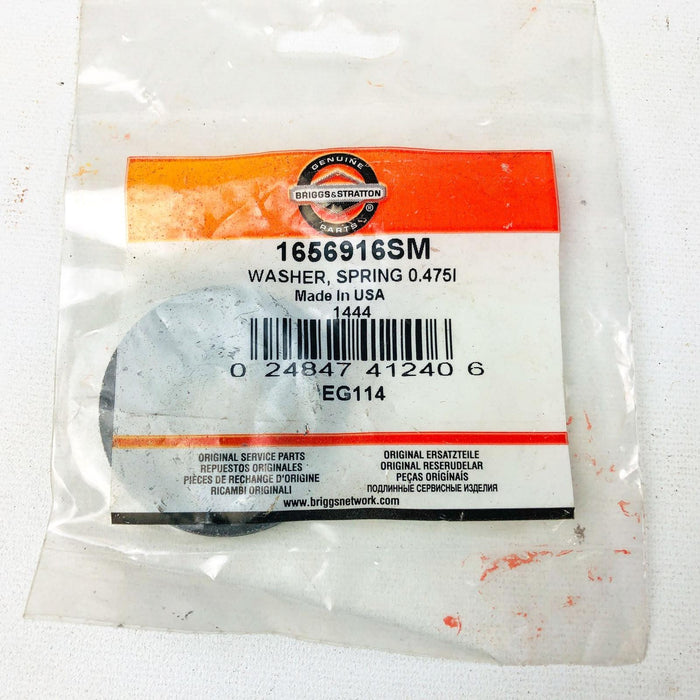 Briggs and Stratton 1656916SM Spring Washer .4751 OEM NOS USA for Simplicity